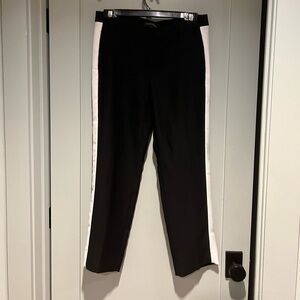 Banana Republic Black Pants with white stripe on the side